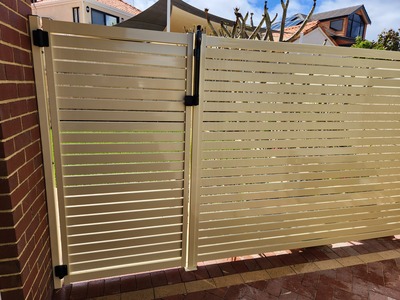 Secure Fit Fencing Perth, Custom made aluminium slat Fencing, gates and privacy screens