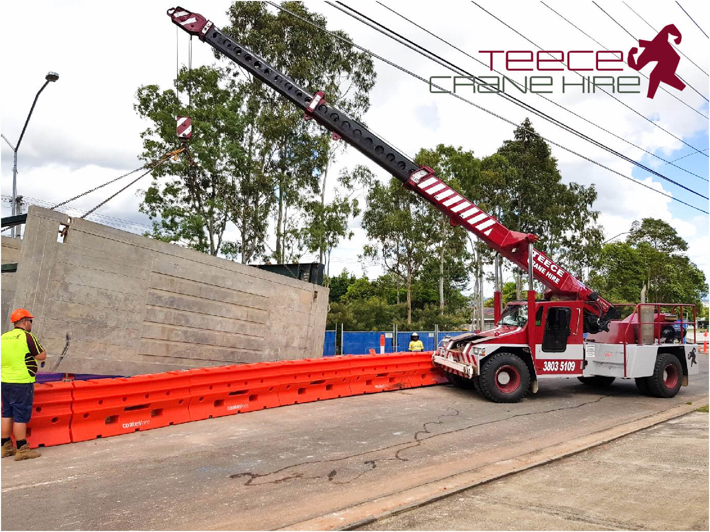 Teece Crane Hire - Hire On Site Constructing Townhouses In Brisbane 2 - Brisbane