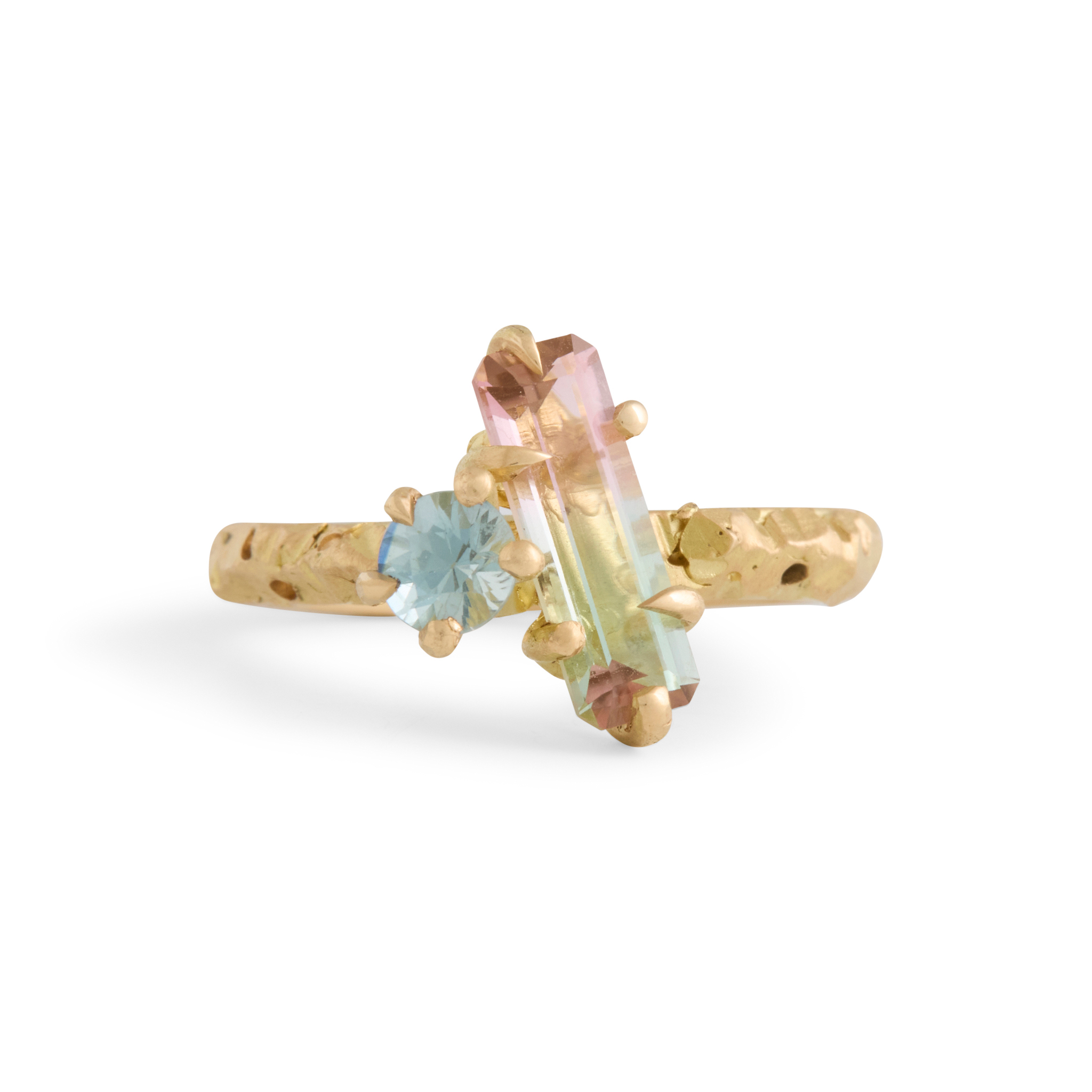 Tessa Blazey | Pearl & 18ct yellow gold | Unique handmade engagement ring | Melbourne | custom ring Australian Contemporary
