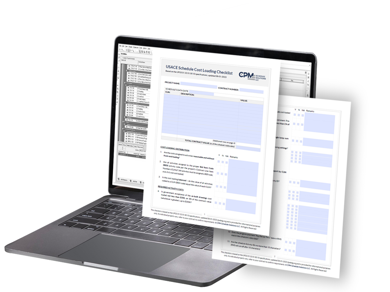 USACE Schedule Cost Loading Checklist