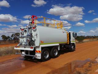 Yellow Hire Water Truck