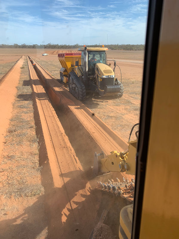All Energy Contracting Bomen Solar Farm Zenviron 321MW Trenching Backfilling HV Cabling