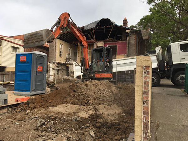 mega work construction earthmoving equipment hire demolition in Sydney