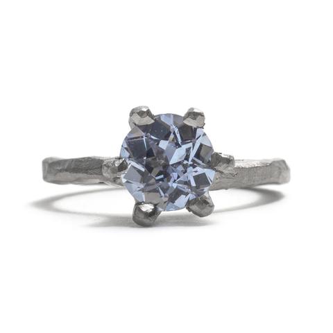 Tessa Blazey | Sapphire & 18ct white gold | Unique handmade engagement ring | Melbourne | Australian Contemporary Jewellery